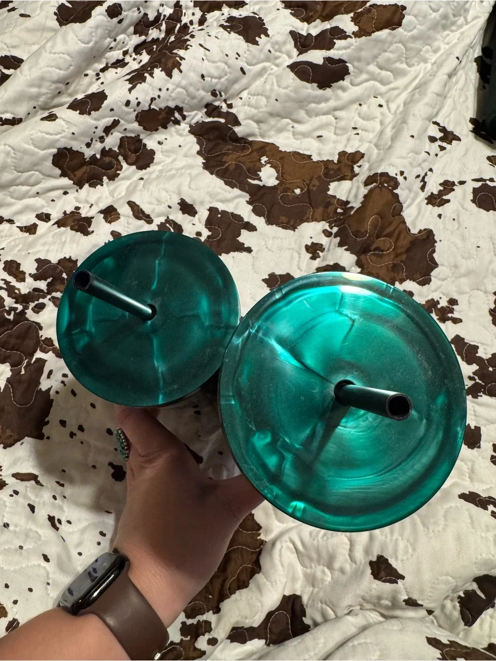 Starbucks Emerald Green Tumbler with Straw
